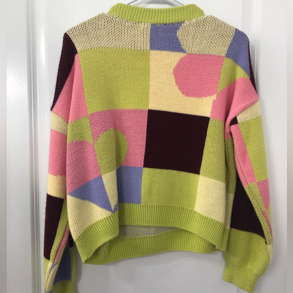 Colorful Patchwork Sweater - Picture 3 of 3